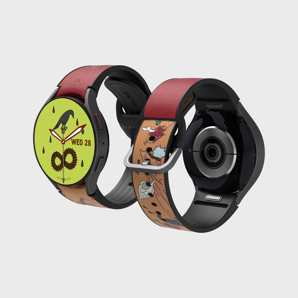 SLBS - BTS ON Music Theme Hybrid Watch Strap (Galaxy Watch6)