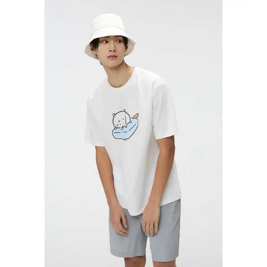 SPAO x Damgomi - Cool Damgomi Short Sleeve T-shirt (GRAPHIC WHITE) - SPAO - T-shirt - Harumio
