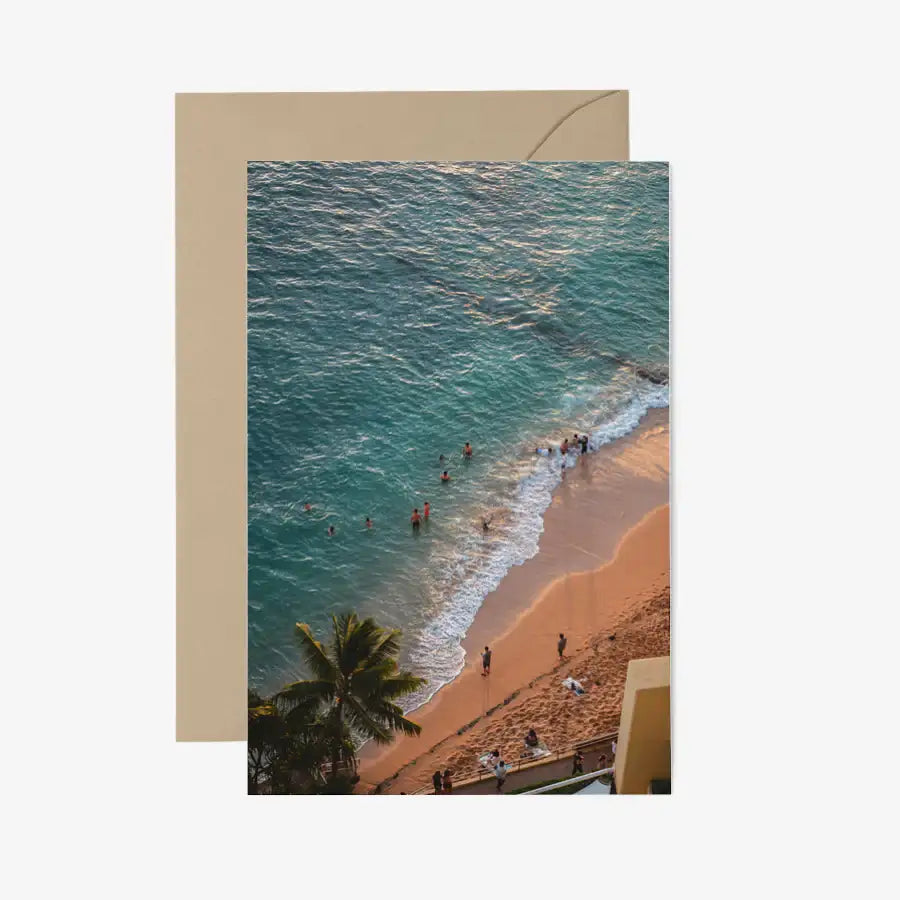 mcble - Beach At Sunset Postcard & Envelope Set - Marpple Shop - Postcard - Harumio