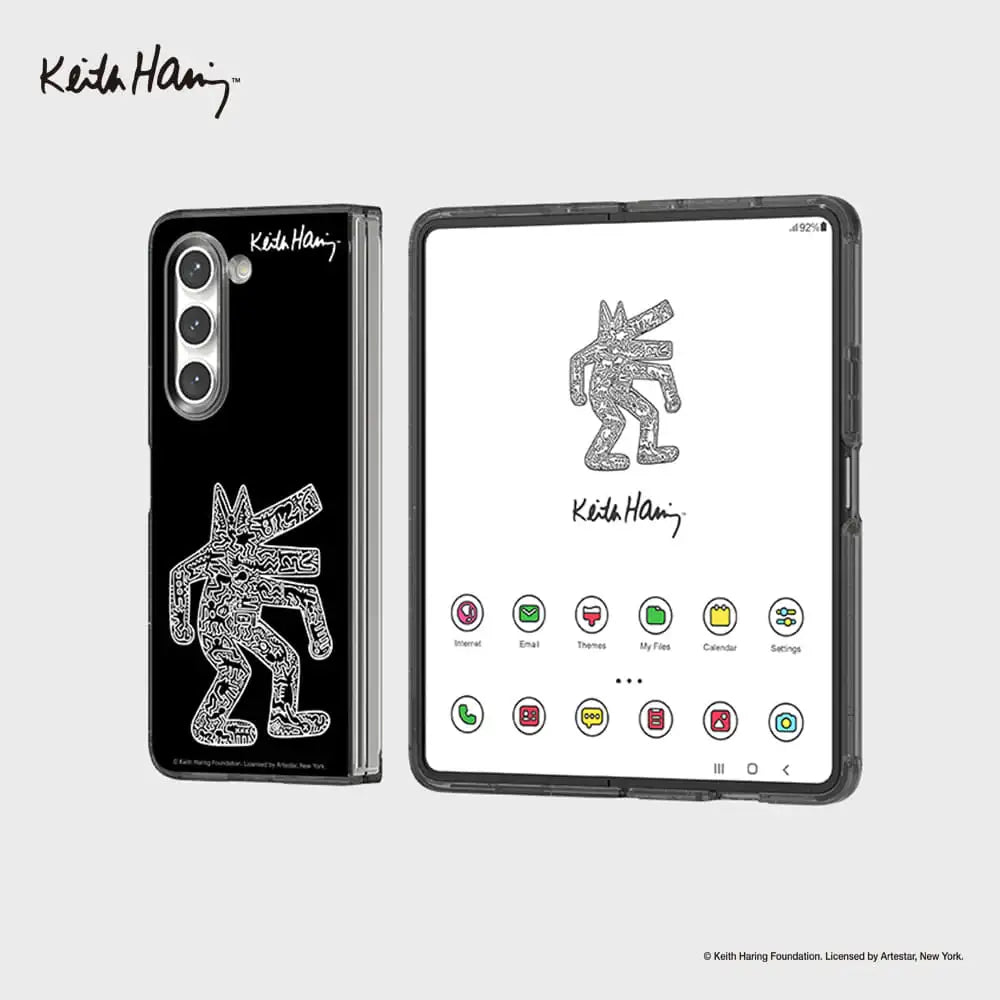 SLBS - Keith Haring Black Eco Lens Case (Galaxy Z Fold5) - SLBS - Home & Living, Accessories - Harumio