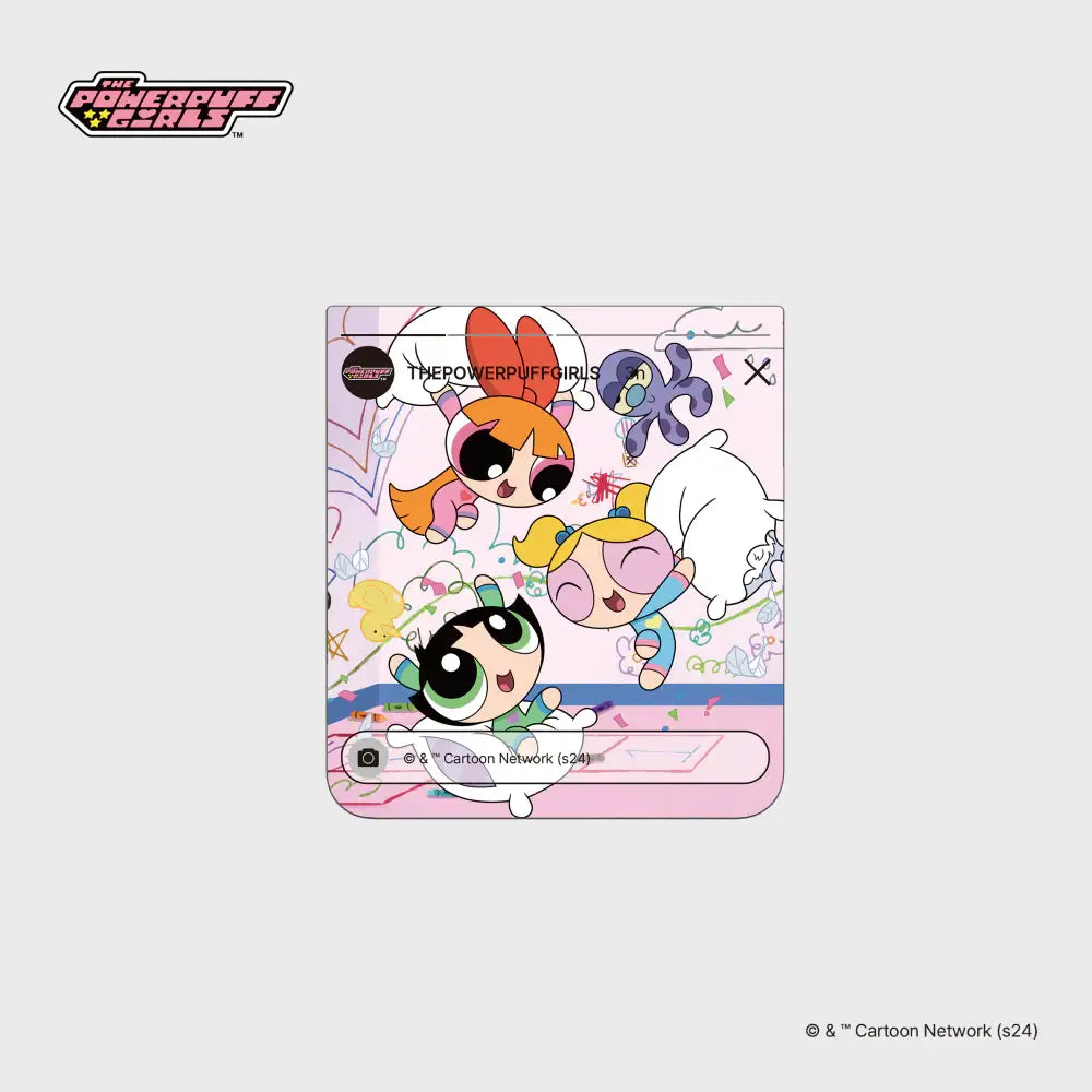 SLBS - Powerpuff Girls Flip Suit Card (Galaxy Z Flip6) - SLBS - flip suit card - Harumio