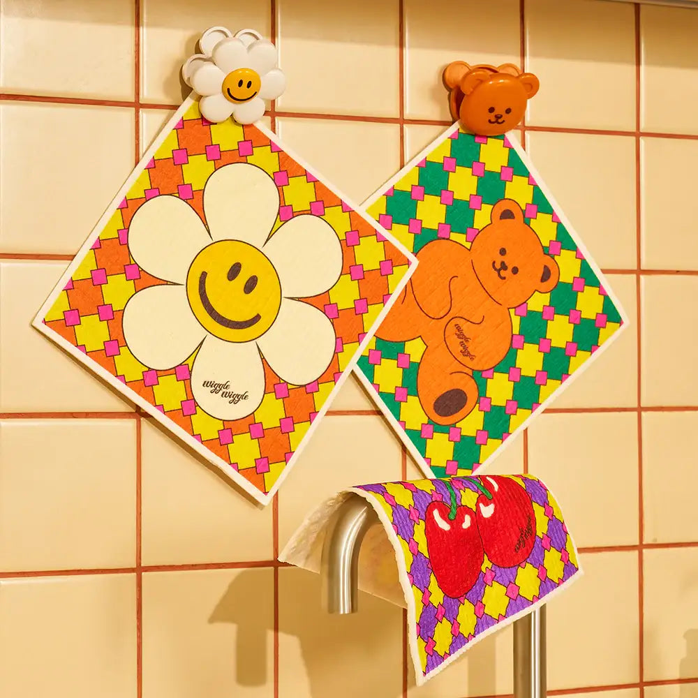 Wiggle Wiggle - Pulp Dishcloth Set - Wiggle Wiggle - Dishcloth - Harumio