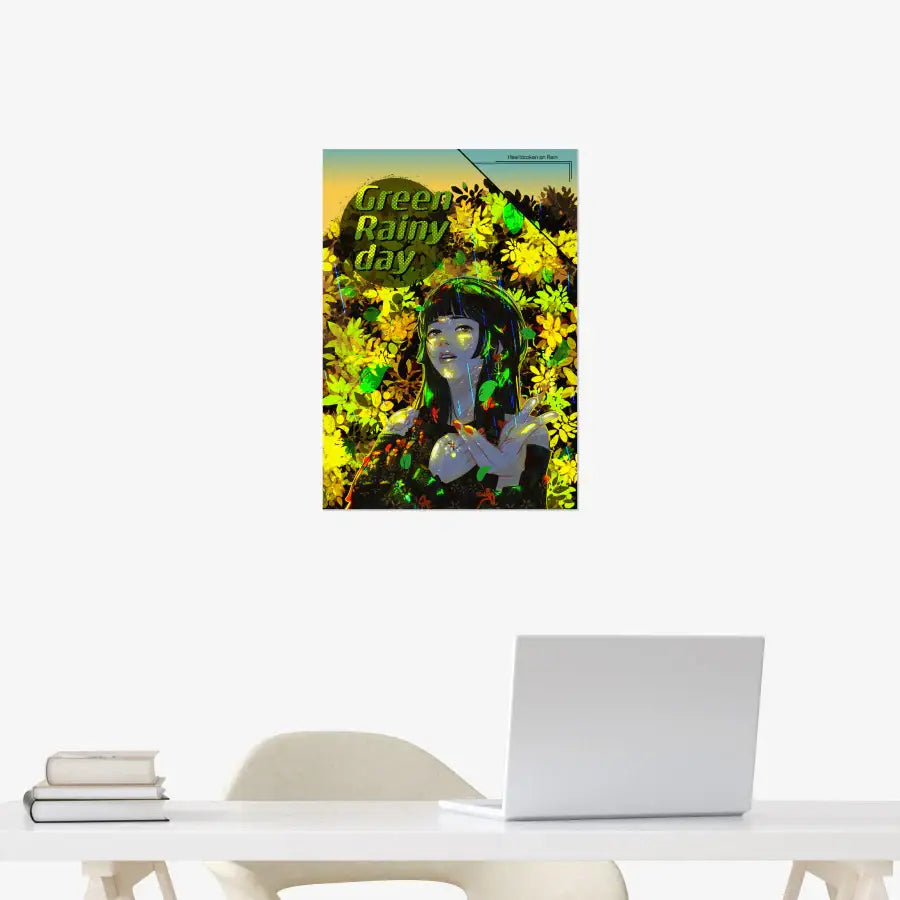 The Silver Brick - Pop Art Green Girl A3 Poster - Marpple Shop - Poster - Harumio