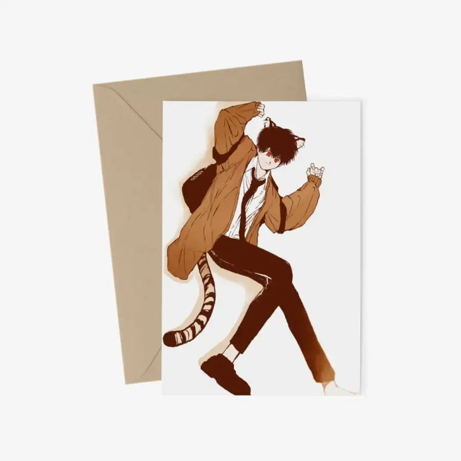 Verdammins - Cat Boy Postcard & Envelope Set - Marpple Shop - Postcard - Harumio