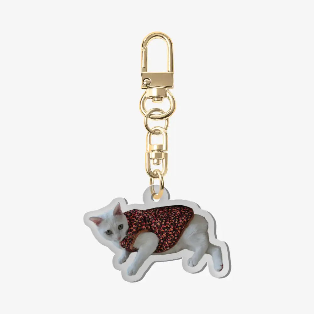 Ggumong - Kimchi Cat Acrylic Keyring - Marpple Shop - Keyring - Harumio