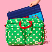 Wiggle Wiggle - Polka Dot Smile Green Multi Laptop Bag
