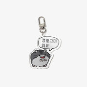 Booodrami - Thank You So Much Acrylic Keyring - Marpple Shop - Keyring - Harumio