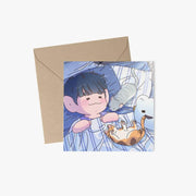 ATTOMOMG - Winter Morning Sunlight Square Postcard & Envelope Set - Marpple Shop - Postcard - Harumio