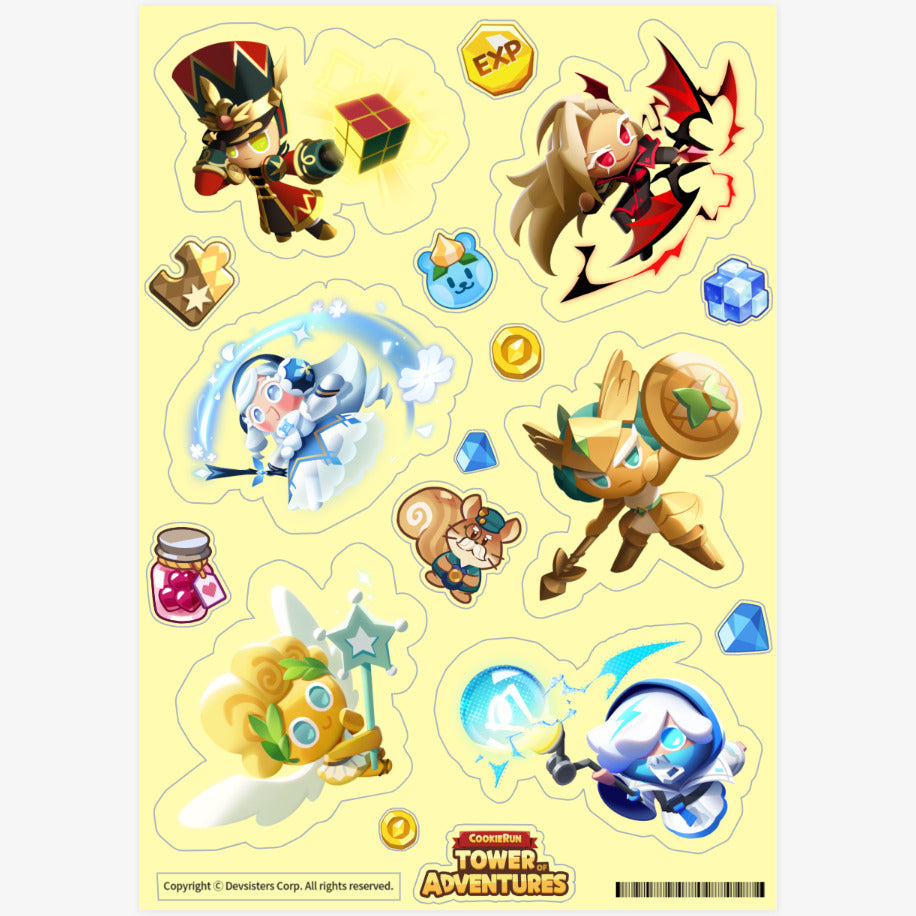 Cookie Run : Tower of Adventure - Light Attribute Cookie Sticker Set ...