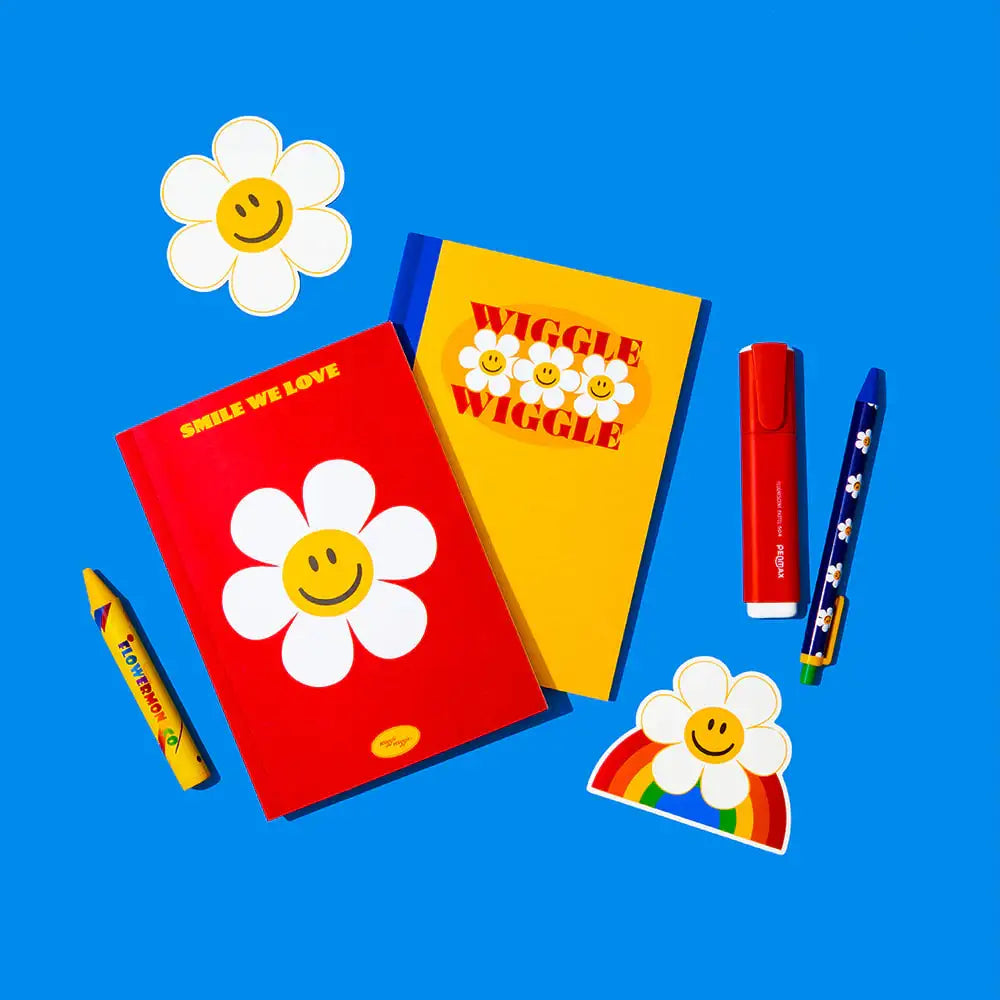 Wiggle Wiggle - Smile We Love Stationery Set - Wiggle Wiggle - Stationery Set - Harumio