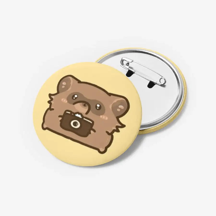 Kong Kong - Racoon Pin Button - Marpple Shop - Pin Button - Harumio