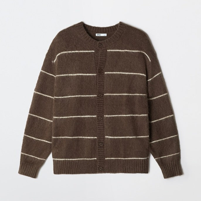 SPAO - Hairy Round Neck Cardigan