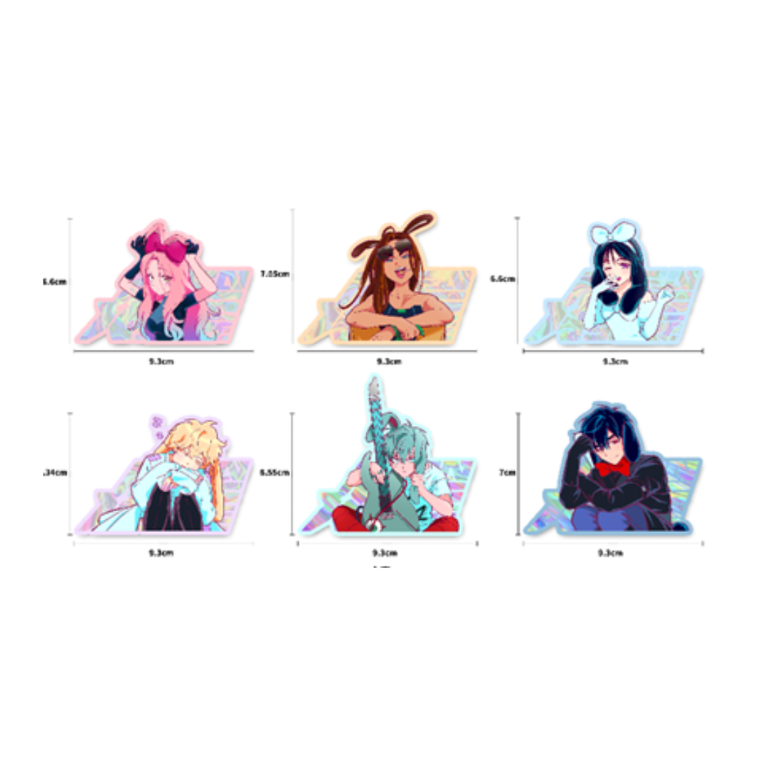Alien Stage Rabbit Series Bust Acrylic Refrigerator Sticker Blind Box ...