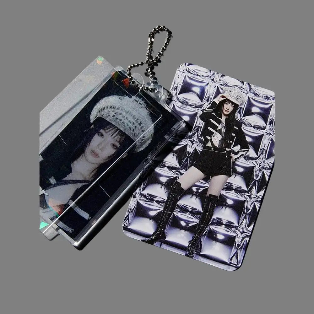 (G)I-DLE - Slide Acrylic Keyring & Phoca Set (Version 2) - Line Friends Square - Acrylic Keyring - Harumio