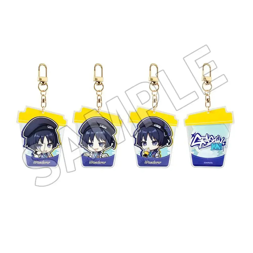 Genshin Impact x Mega MGC Coffee - Acrylic Keyring (Random) - miHoYo - Acrylic Keyring - Harumio