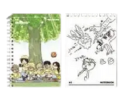 Homeless - Homecoming Day Popup Store - A5 Hardcover Notebook - WEBTOON FRIENDS - - Harumio