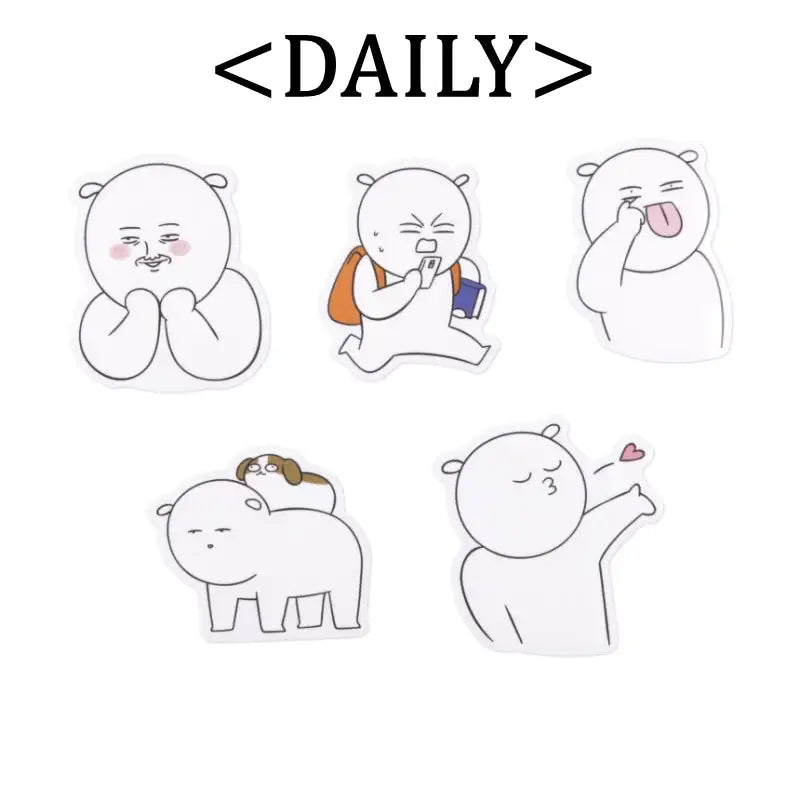 College Diary - Deco Sticker - Webtoon Friends - Stickers - Harumio