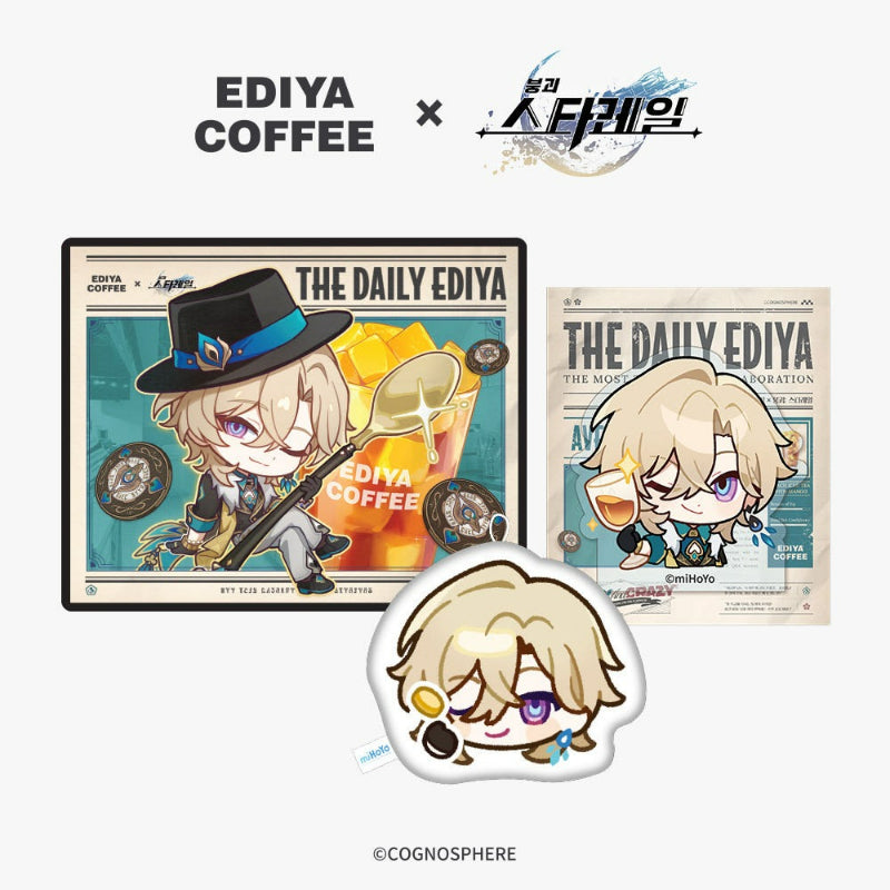 EDIYA Coffee X Honkai: Star Rail - Cotton Doll Set - EDIYA Coffee X Honkai - Doll Keyring - Harumio
