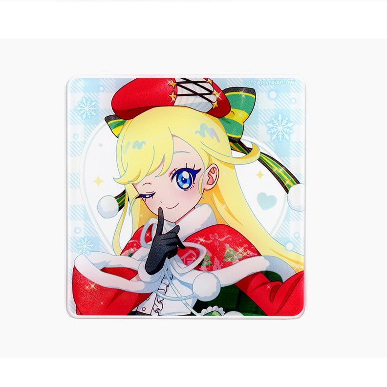 Himitsu no Aipri - Christmas Acrylic Tea Coaster