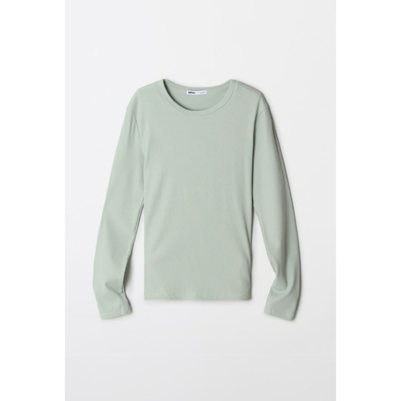 SPAO - Round Neck Long Sleeve T-Shirt (MINT)