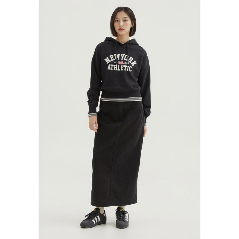 SPAO - NEWYORK Crop Hooded Pullover