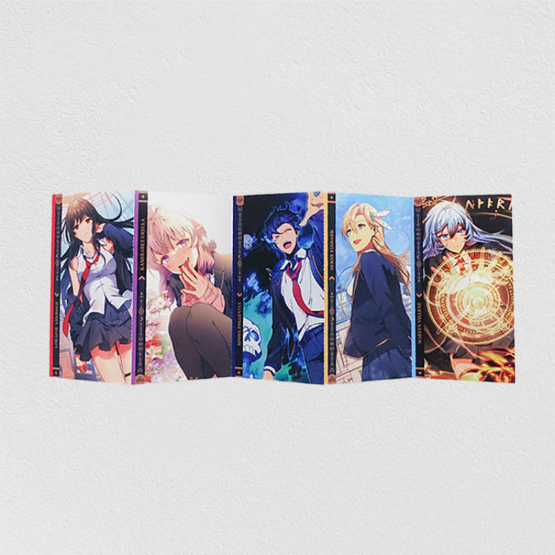 Necromancer Academy and the Genius Summoner - Accordion Postcard Set