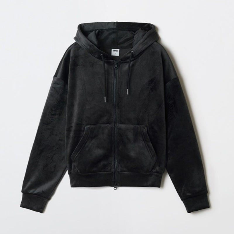 SPAO - Corduroy Hooded Zip-up