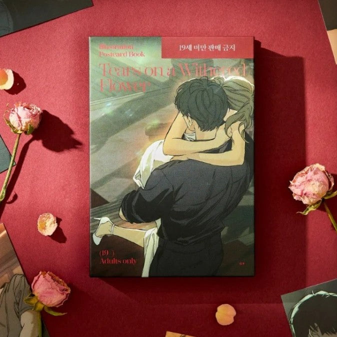 Tears on a Withered Flower - 19+ Illustration Postcard Book