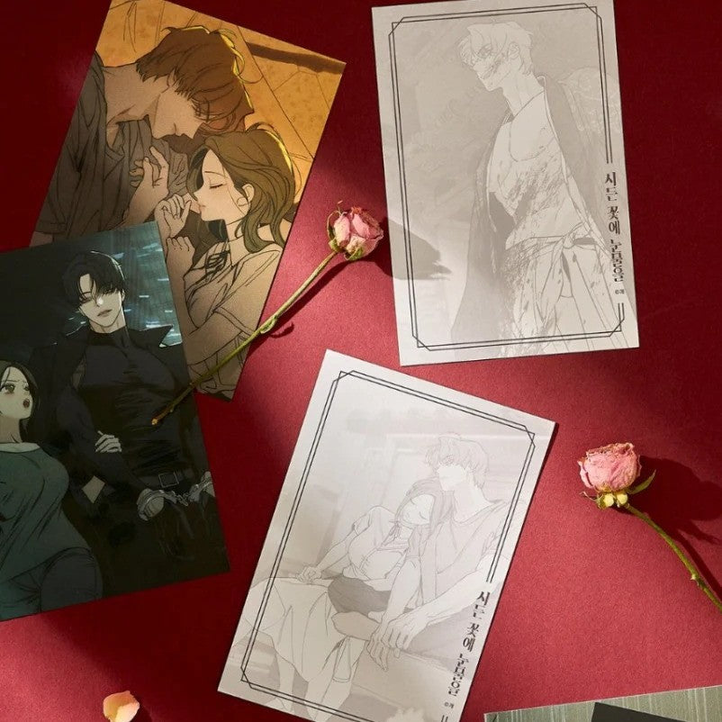 Tears on a Withered Flower - 19+ Illustration Postcard Book
