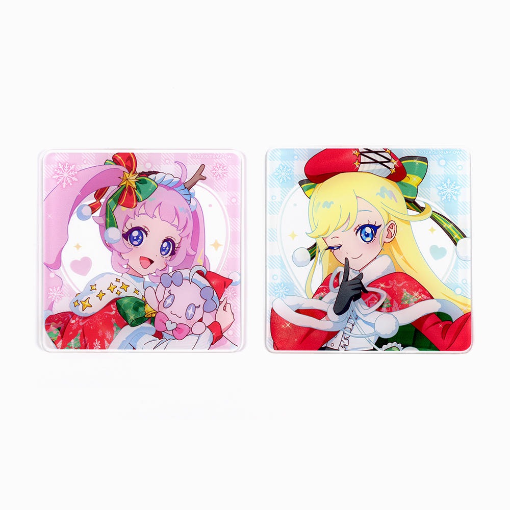 Himitsu no Aipri - Christmas Acrylic Tea Coaster