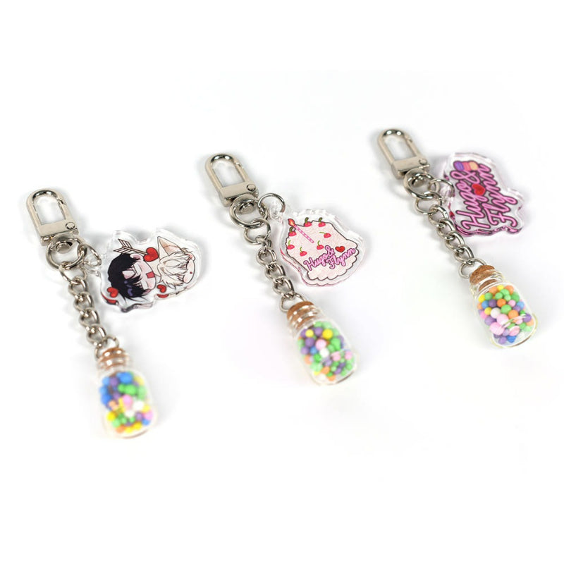 The Fox's Love Refresher - Glass Bottle Keyring - Soone Content - Keyring - Harumio