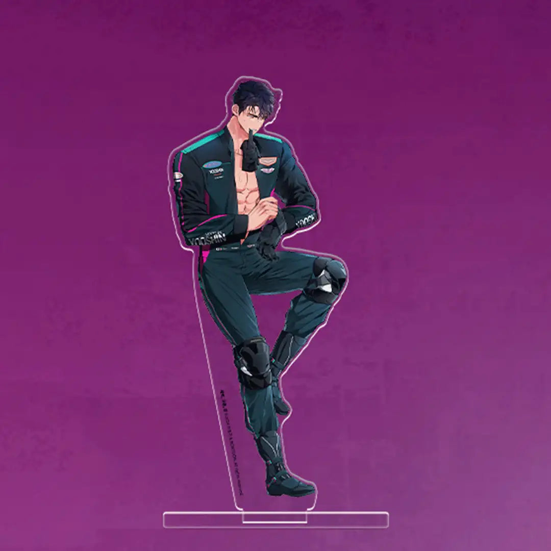 Racing To Another Pink Pop Up Store - Partner/ Racer Acrylic Stand - Lezhin - Acrylic Stand - Harumio