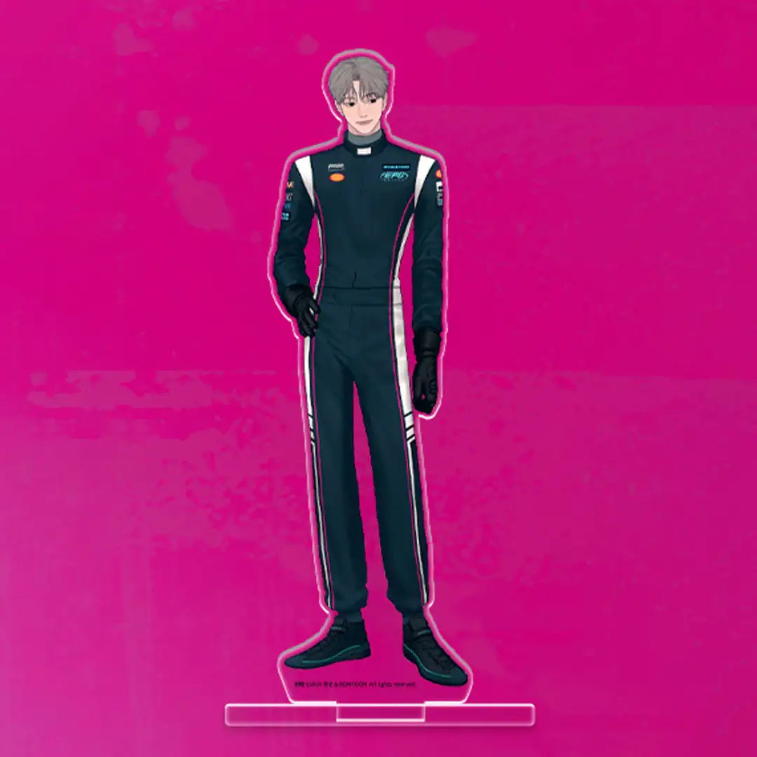 Racing To Another Pink Pop Up Store - Partner/ Racer Acrylic Stand - Lezhin - Acrylic Stand - Harumio