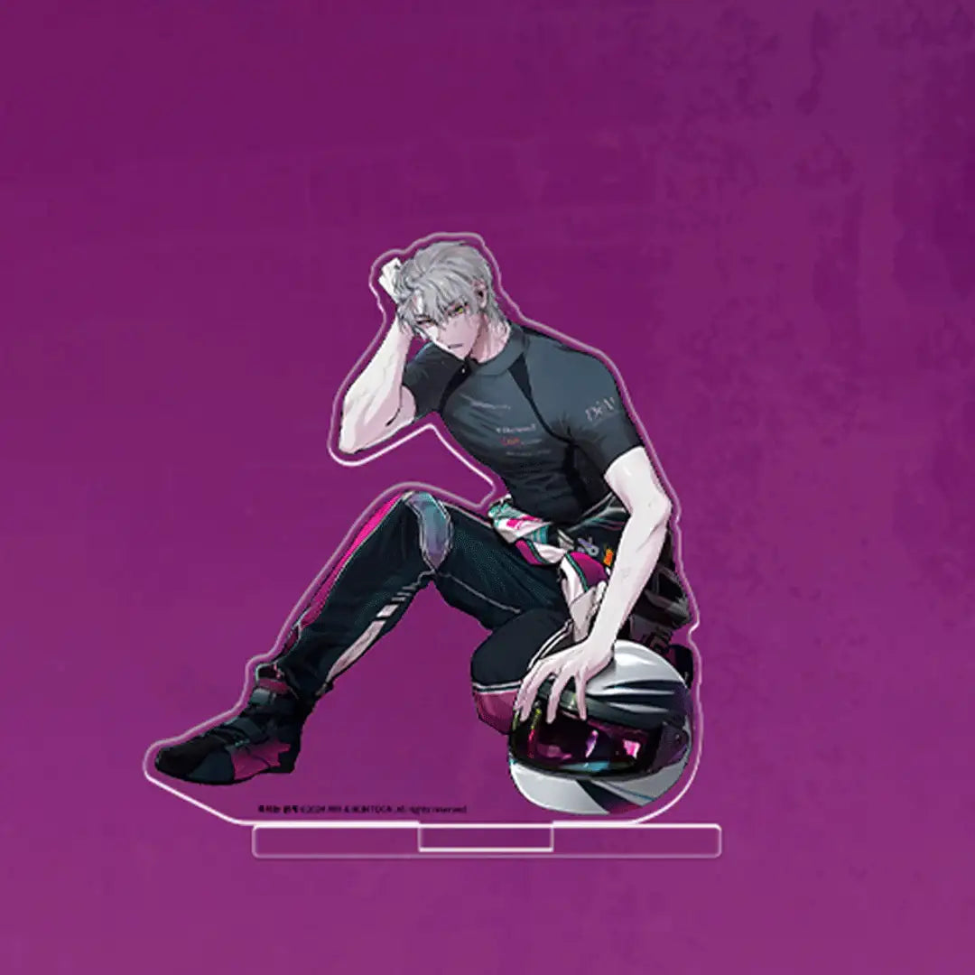Racing To Another Pink Pop Up Store - Partner/ Racer Acrylic Stand - Lezhin - Acrylic Stand - Harumio