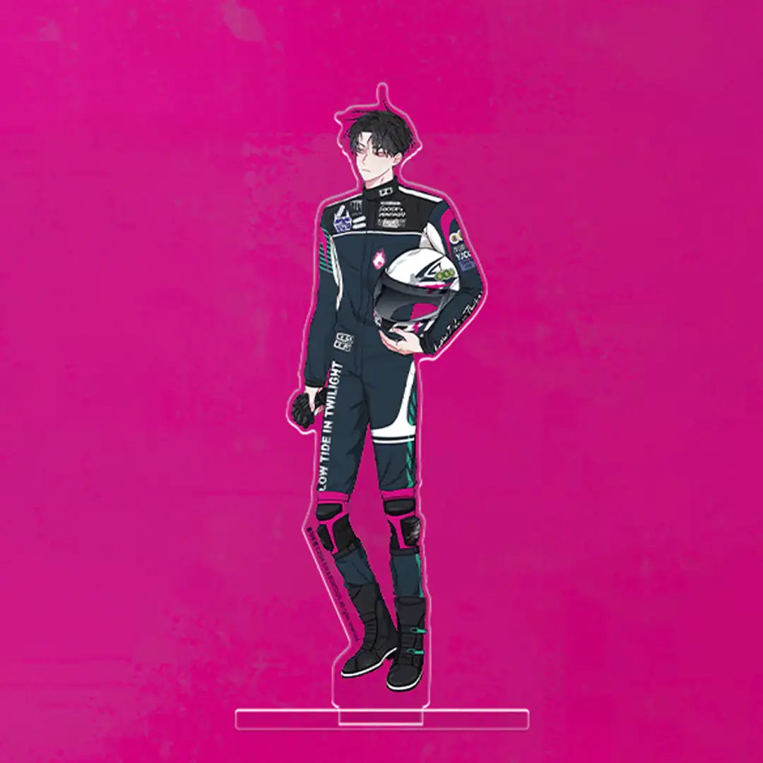 Racing To Another Pink Pop Up Store - Partner/ Racer Acrylic Stand - Lezhin - Acrylic Stand - Harumio