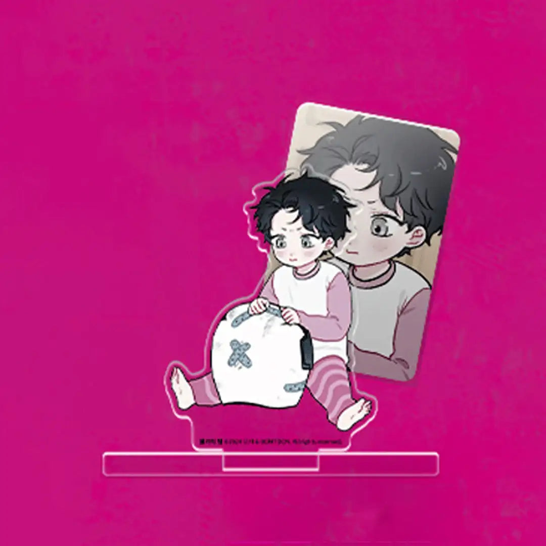 Racing To Another Pink Pop Up Store - Partner/ Racer Acrylic Stand - Lezhin - Acrylic Stand - Harumio