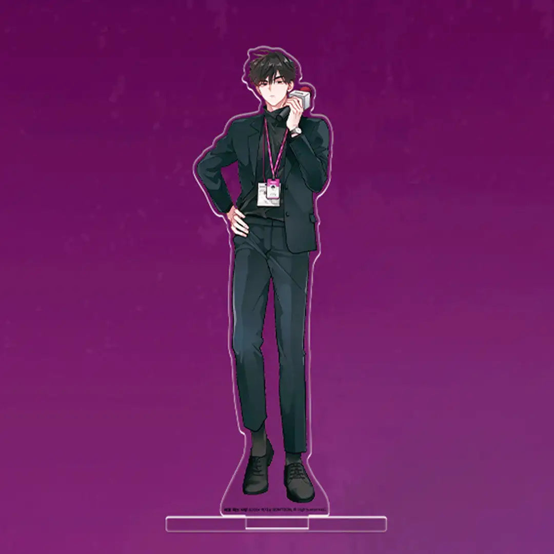 Racing To Another Pink Pop Up Store - Partner/ Racer Acrylic Stand - Lezhin - Acrylic Stand - Harumio