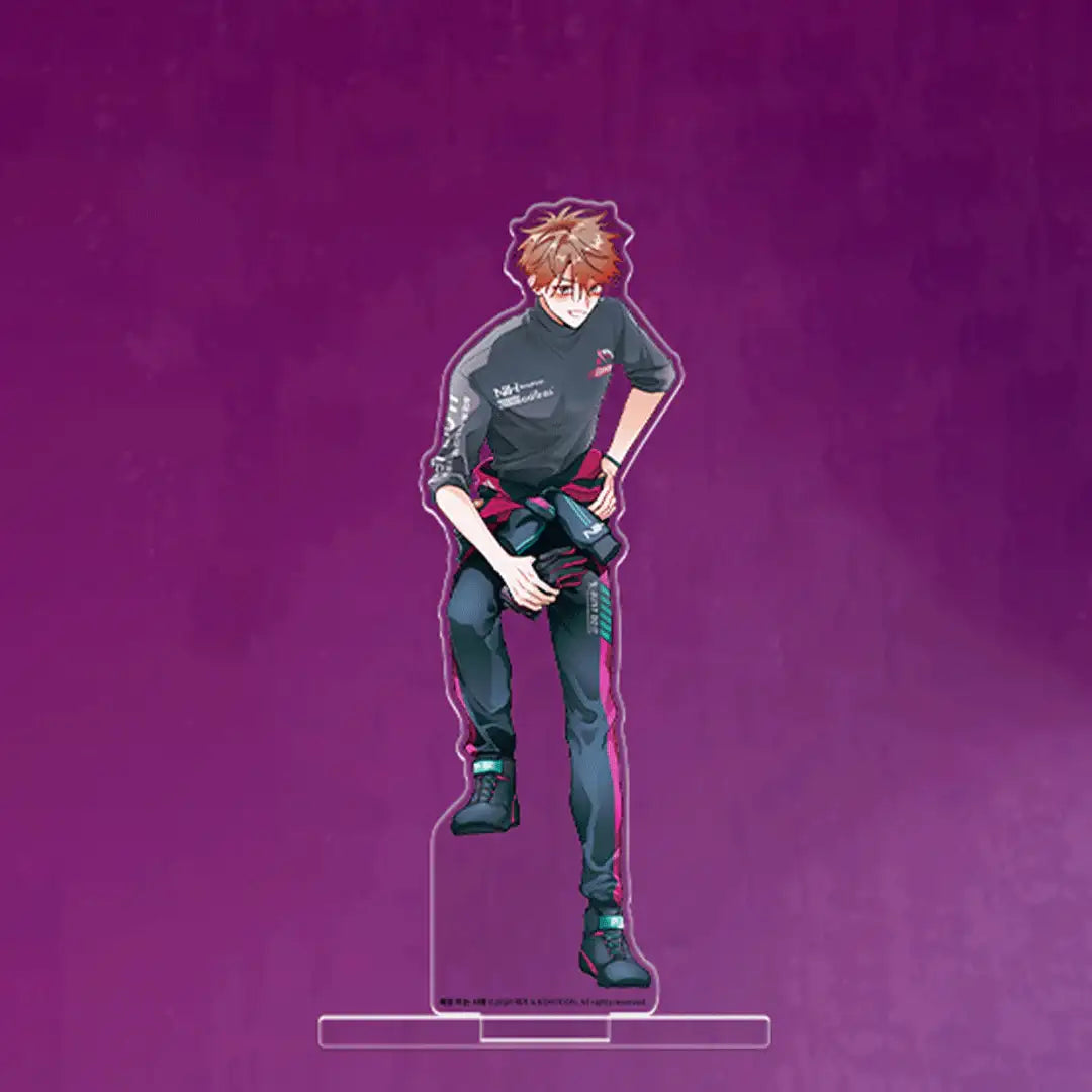 Racing To Another Pink Pop Up Store - Partner/ Racer Acrylic Stand - Lezhin - Acrylic Stand - Harumio
