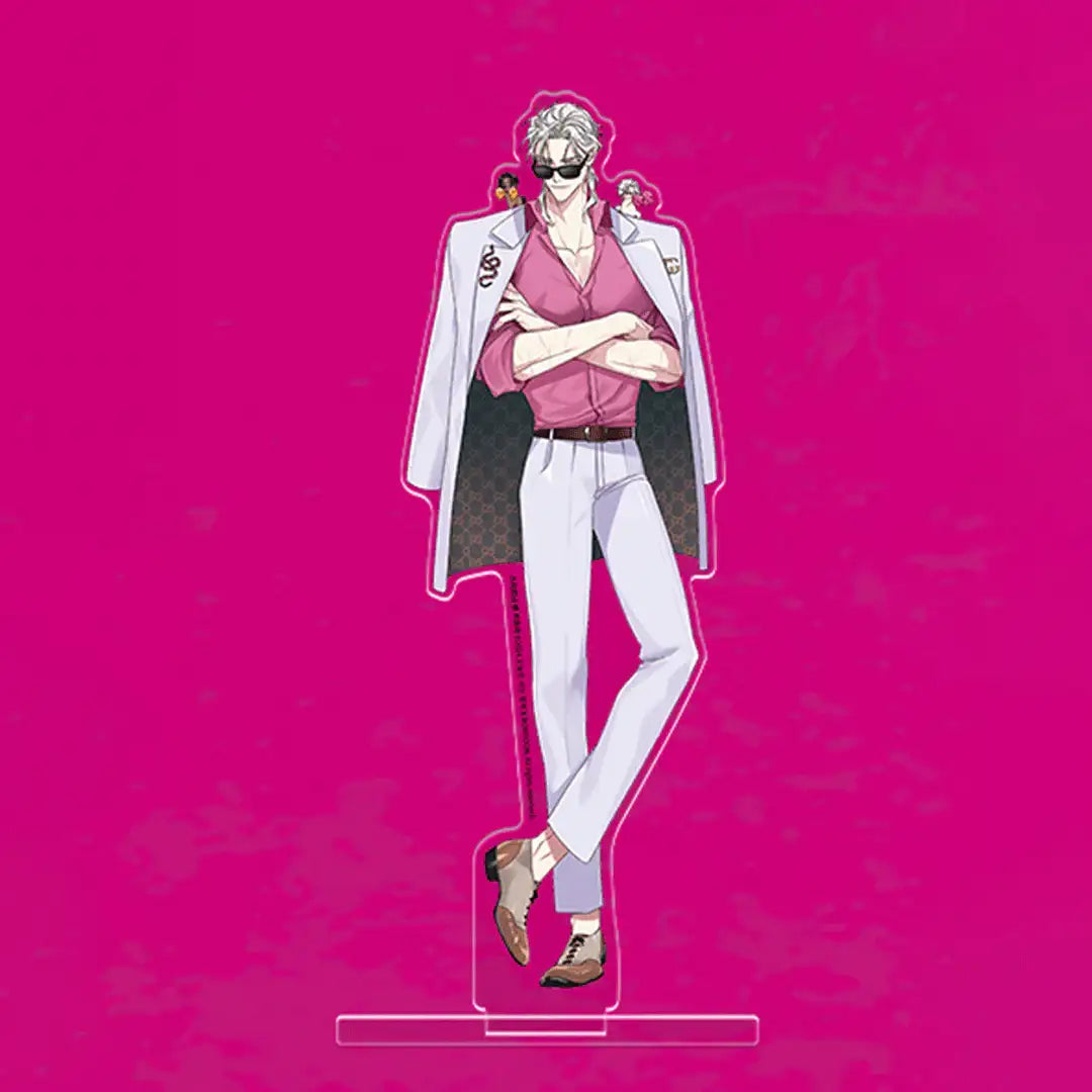 Racing To Another Pink Pop Up Store - Partner/ Racer Acrylic Stand - Lezhin - Acrylic Stand - Harumio