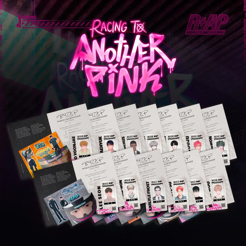 Racing To Another Pink Pop Up Store - Racer Package - Lezhin - Accessories, Toys - Harumio