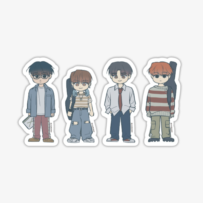 Between the Stars: Hyesung - Band AU SD Piece Sticker SET