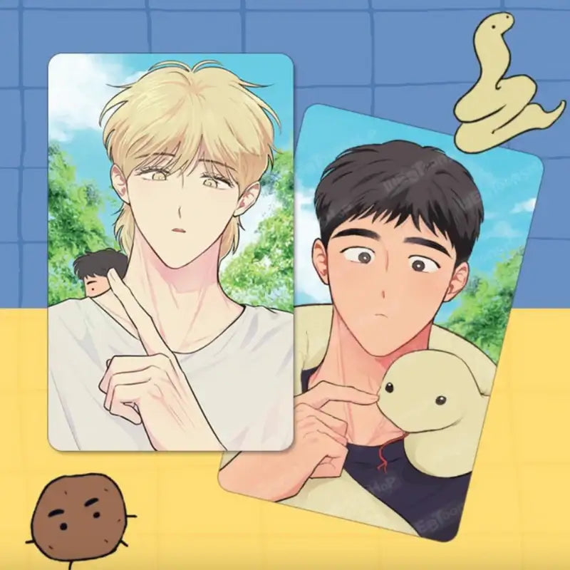 The Sacred Serpent's Seduction - Photocard Set - Webtoon Shop - Photocard Set - Harumio