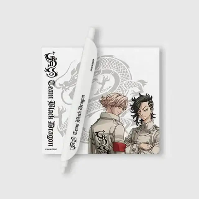 Tokyo Revengers x ANIPLUS - 2nd Season Clip Pen & Sticky Note Set (Black Dragon) - ANIPLUS - Sticky Note - Harumio