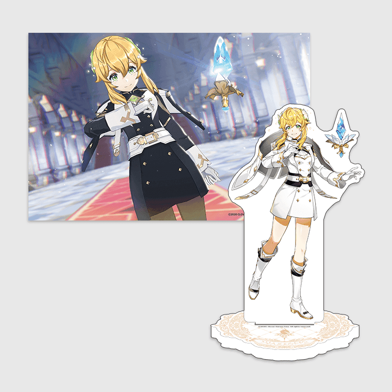 Lord of Heroes x ANIPLUS - 4th Anniversary Avalon Knights Acrylic Stand & Photocard Set (Charlotte) - ANIPLUS - Acrylic Stand - Harumio