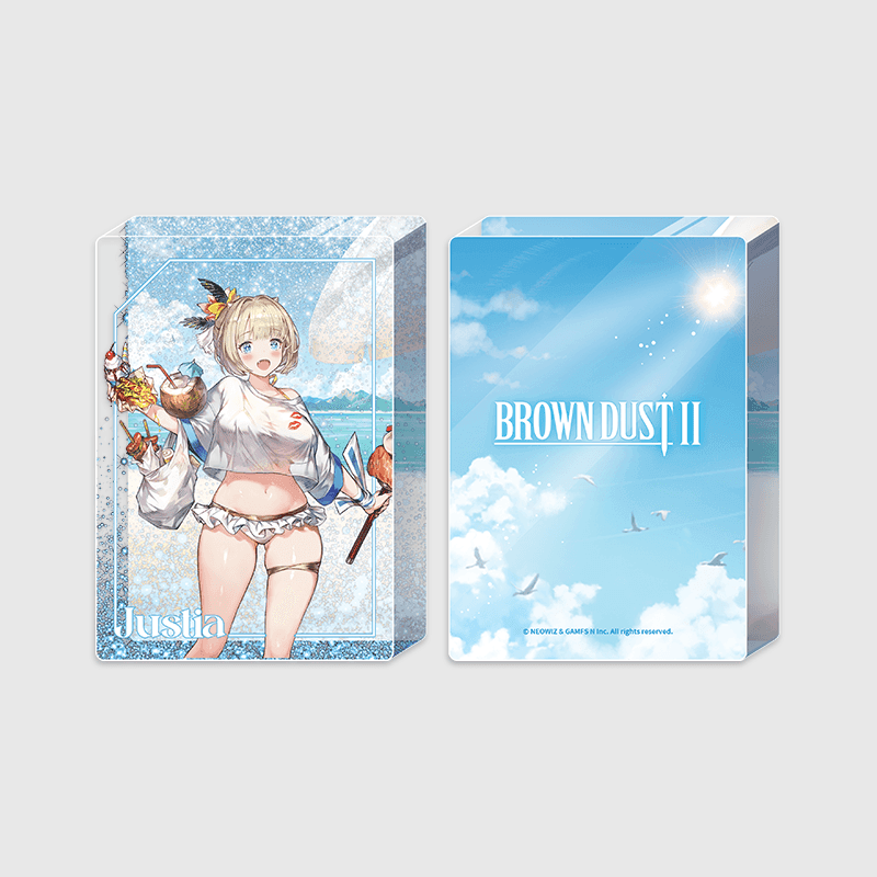 Brown Dust 2 x ANIPLUS - Acrylic Glitter Stand Justia Pool Party - ANIPLUS - Acrylic Stand - Harumio