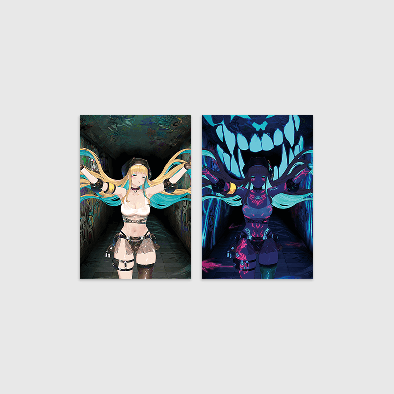 Brown Dust 2 x ANIPLUS - Character Lenticular Card (Angelica Neon Savior) - ANIPLUS - Lenticular Card - Harumio