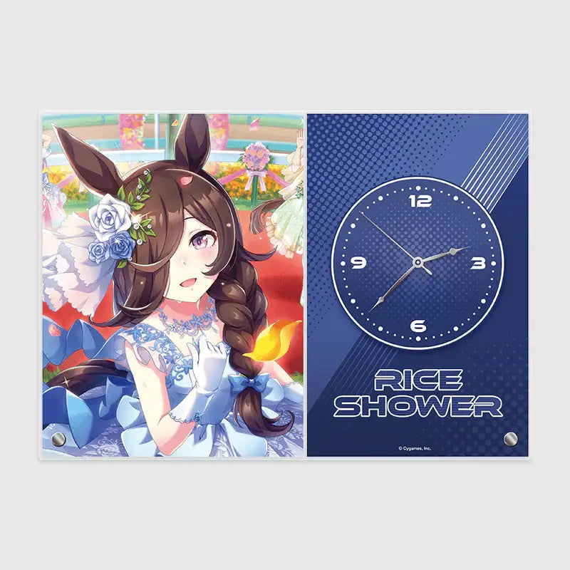 Uma Musume Pretty Derby x ANIPLUS - 2nd Anniversary Acrylic Clock (Rice Shower) - ANIPLUS - Acrylic Clock - Harumio