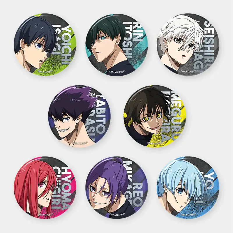 Blue Lock Season 2 x ANIPLUS - Trading Silver Foil Round Can Badge - ANIPLUS - Can Badge - Harumio