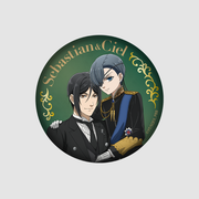 Black Butler (The Green Witch Arc) x ANIPLUS - Big Can Badge (Sebastian Michaelis & Ciel Phantomhive)