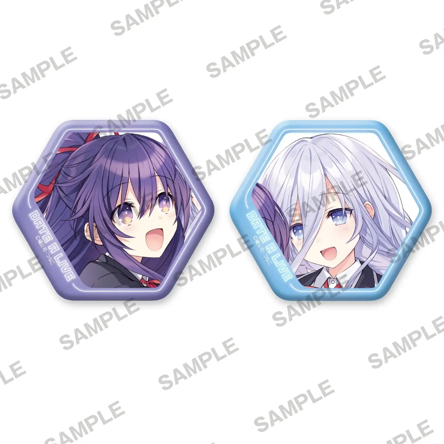Date A Live x ANIPLUS - Can Badge 2-piece Set (Toka & Mio) - ANIPLUS - Can Badge - Harumio